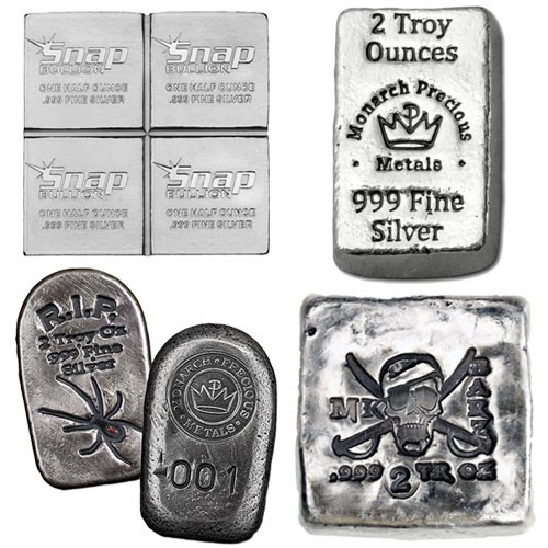 Silver bar varied - 2, oz