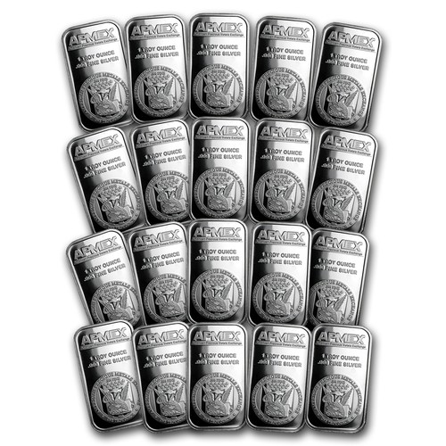Silver bar apmex lot of - silver, (lot